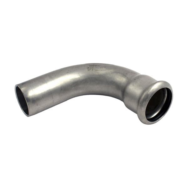 Raccordo Curvo 90 ° A Pressare In Acciaio Inox Maschio Femmina Serie Inoxpres Uniko - Ee ¸28 - Rmr