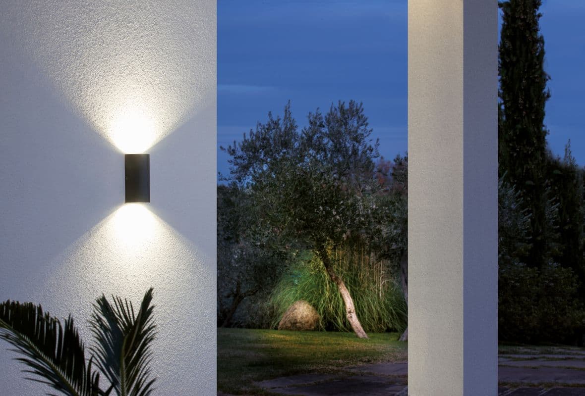 Applique Doppio Led 'Trump' 12 W 700 Lumen - Grigio - Sovil in Lampade da parete BricoGo - Marano di Napoli, commercioVirtuoso.it