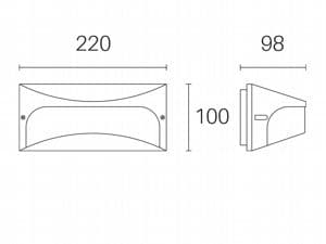 Applique Led 'Dome' Grigio - 10 Watt - Sovil in Lampade da parete BricoGo - Marano di Napoli, commercioVirtuoso.it
