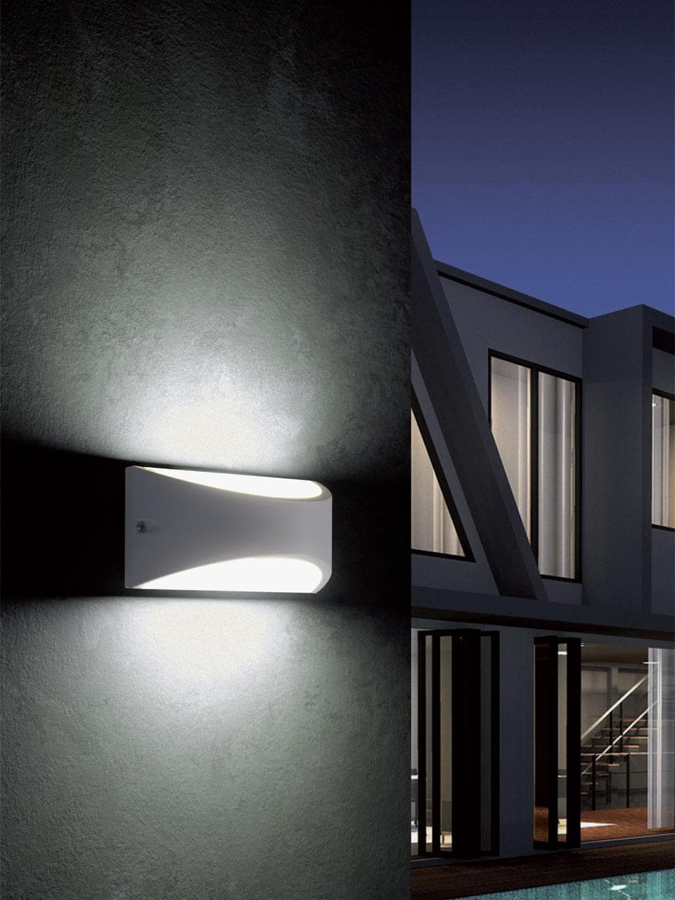 Applique Led 'Lhasa' 10 W - Cm 22 X 10 X 10 Bianco - Sovil in Lampade da parete BricoGo - Marano di Napoli, commercioVirtuoso.it