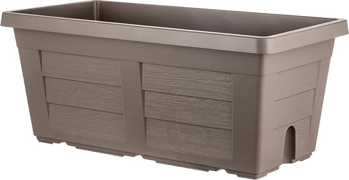 Fioriera Rettangolare Cm 40 X 21,5 X 17 - Cappuccino (Con Sottovaso) - Bama in Sottovasi BricoGo - Marano di Napoli, commercioVirtuoso.it