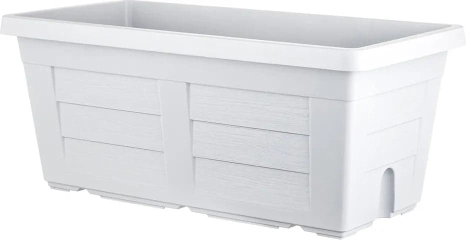 Fioriera Rettangolare Cm 40 X 21,5 X 17 - Ghiaccio (Con Sottovaso) - Bama in Fioriere BricoGo - Marano di Napoli, commercioVirtuoso.it
