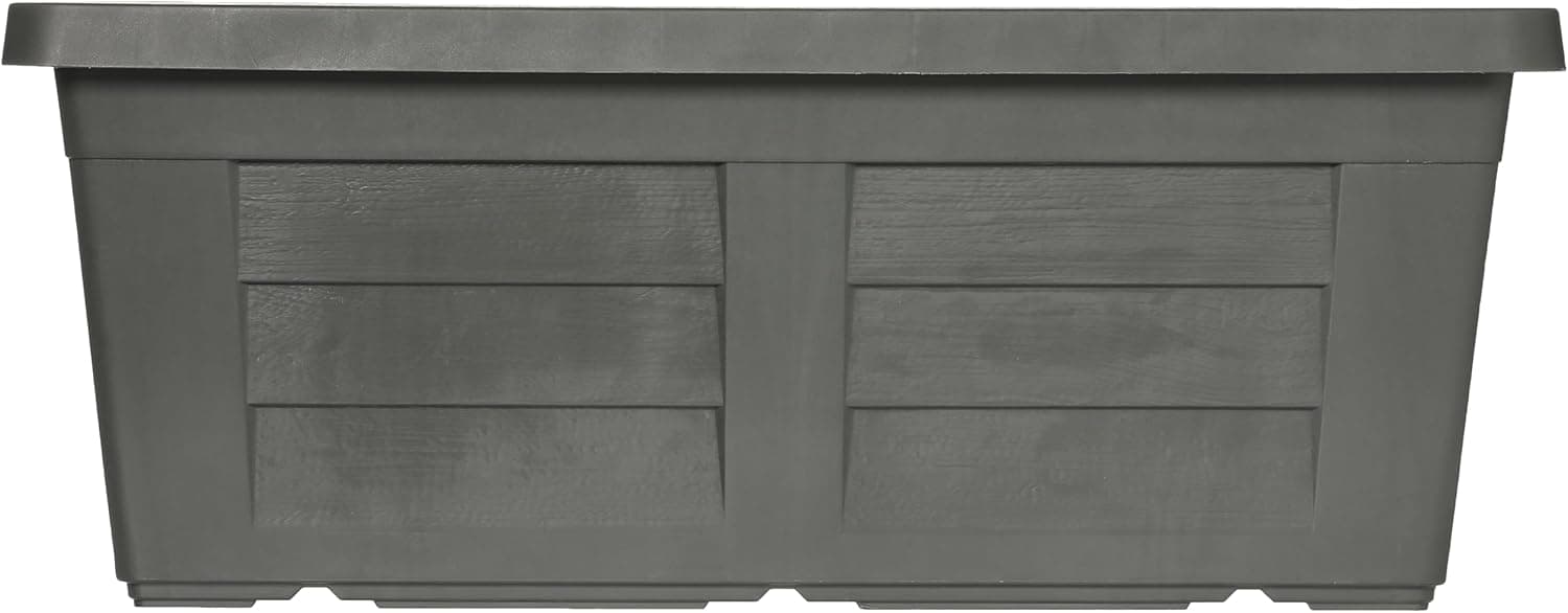 Fioriera Rettangolare Cm 40 X 21,5 X 17 - Antracite (Con Sottovaso) - Bama in Sottovasi BricoGo - Marano di Napoli, commercioVirtuoso.it