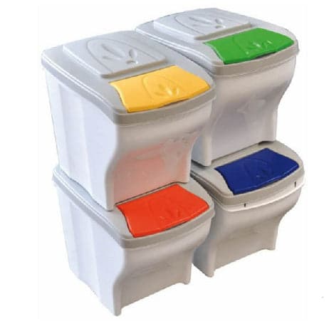 Set Pattumiera Per La Raccolta Differenziata 'Poker' Conf. 4 Pezzi - Cm 28X40X31H - Bama in Sistemi di contenitori per raccolta differenziata BricoGo - Marano di Napoli, commercioVirtuoso.it