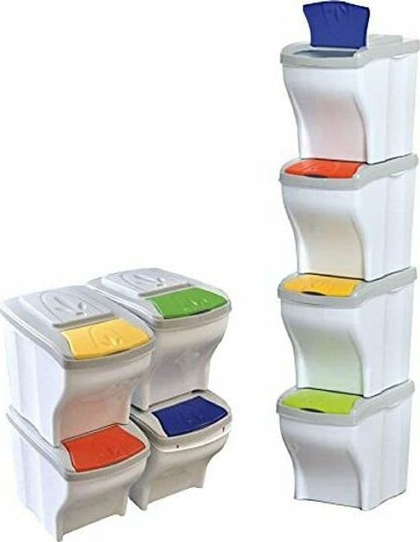 Set Pattumiera Per La Raccolta Differenziata 'Poker' Conf. 4 Pezzi - Cm 28X40X31H - Bama in Sistemi di contenitori per raccolta differenziata BricoGo - Marano di Napoli, commercioVirtuoso.it