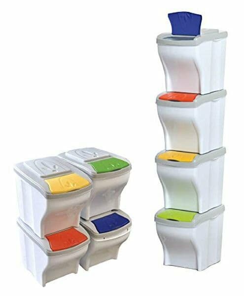 Set Pattumiera Per La Raccolta Differenziata 'Poker' Conf. 4 Pezzi - Cm 28X40X31H - Bama in Sistemi di contenitori per raccolta differenziata BricoGo - Marano di Napoli, commercioVirtuoso.it