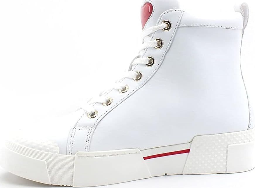 Love Moschino Sneaker Bianca Donna in Pelle con Cuore Borchiato Platform da donna in Sneaker casual Drestige - Casamassima, commercioVirtuoso.it