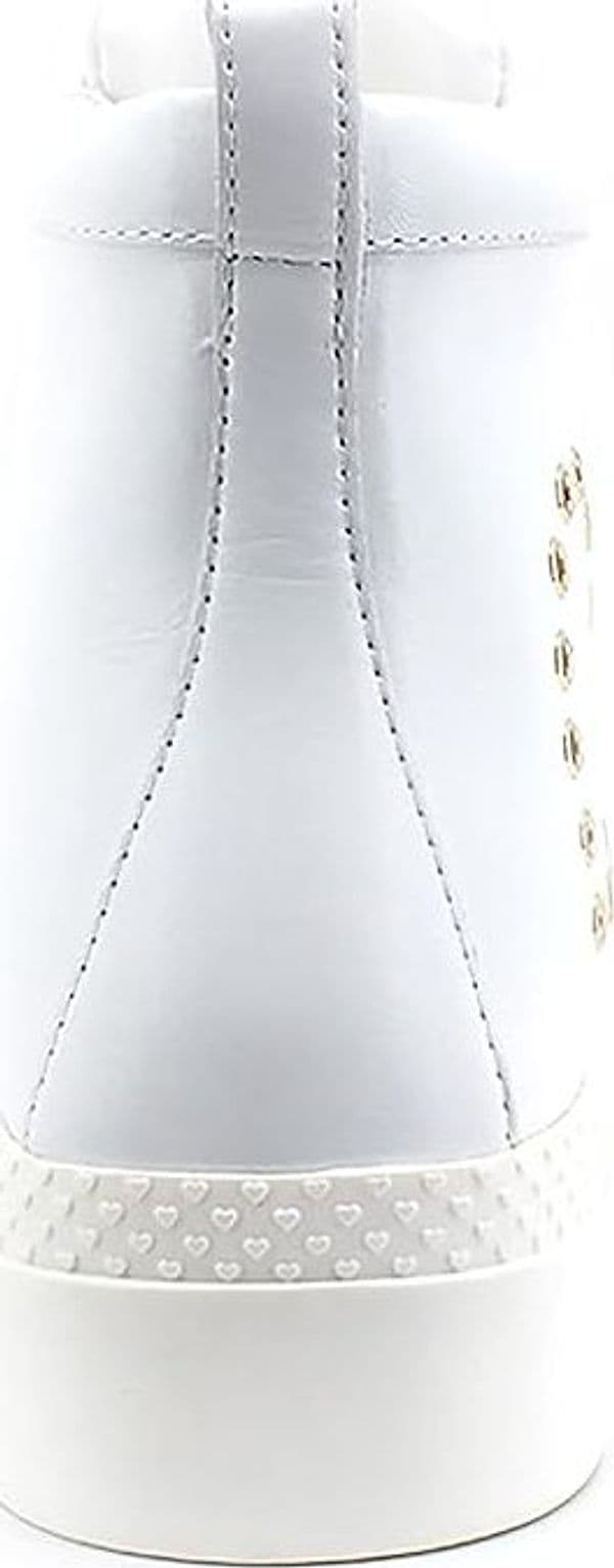 Love Moschino Sneaker Bianca Donna in Pelle con Cuore Borchiato Platform da donna in Sneaker casual Drestige - Casamassima, commercioVirtuoso.it