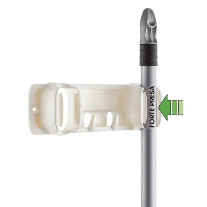 Barra Appendiscopa In Plastica 2 Posti - Cm. 20,5 X 7 X 4 - Bama in Rastrelliere da muro BricoGo - Marano di Napoli, commercioVirtuoso.it