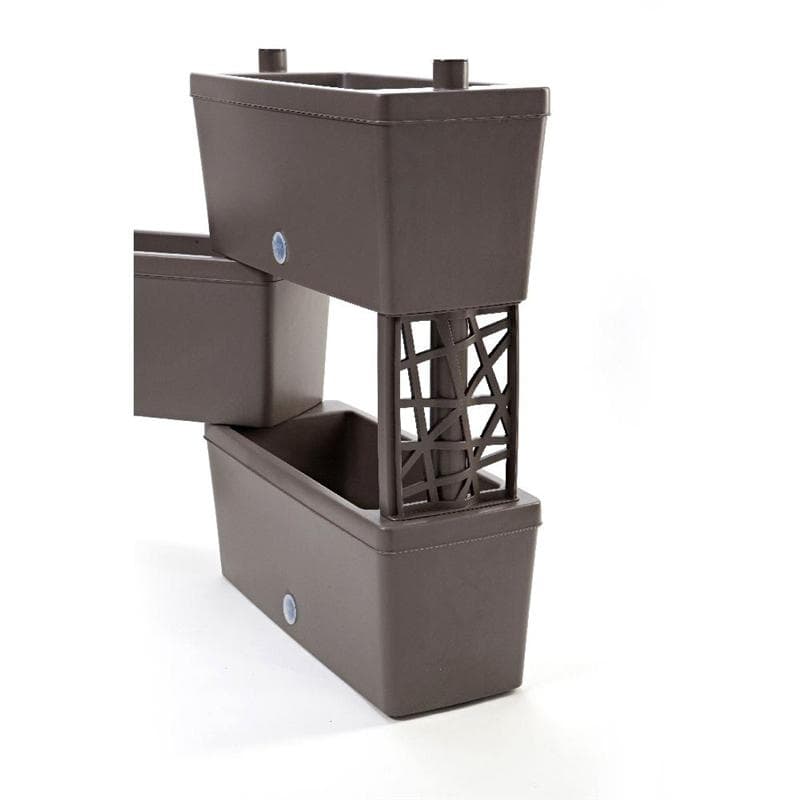 Kit Fioriere Componibili 'Brick' Kit 5 Pz - Colore Grigio - Bama in Vasi tradizionali BricoGo - Marano di Napoli, commercioVirtuoso.it