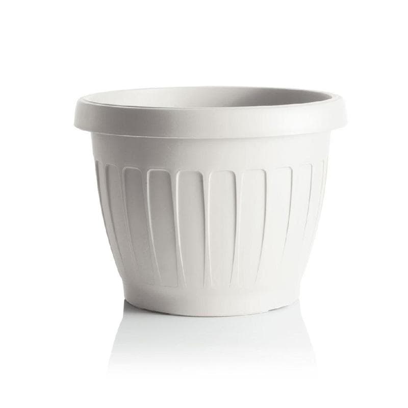 Vaso Tondo Ø 40 X H.30 Lt. 23 - Bianco - Bama in Vasi tradizionali BricoGo - Marano di Napoli, commercioVirtuoso.it