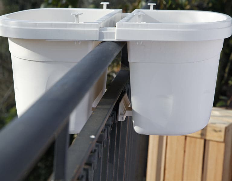 Balconetta Doppia 'Klunia' Cm 40 X 19,8 X 18,5 - Lt.7 Panna - Bama in Fioriere a cassetta BricoGo - Marano di Napoli, commercioVirtuoso.it