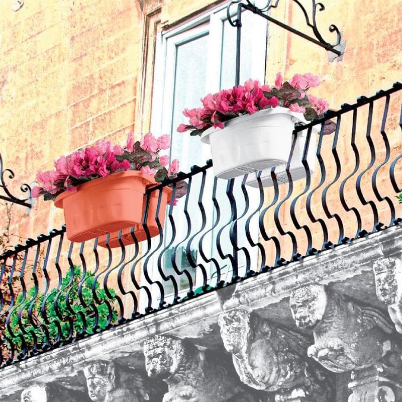 Balconetta Doppia 'Klunia' Cm 40 X 19,8 X 18,5 - Lt.7 Panna - Bama in Fioriere a cassetta BricoGo - Marano di Napoli, commercioVirtuoso.it