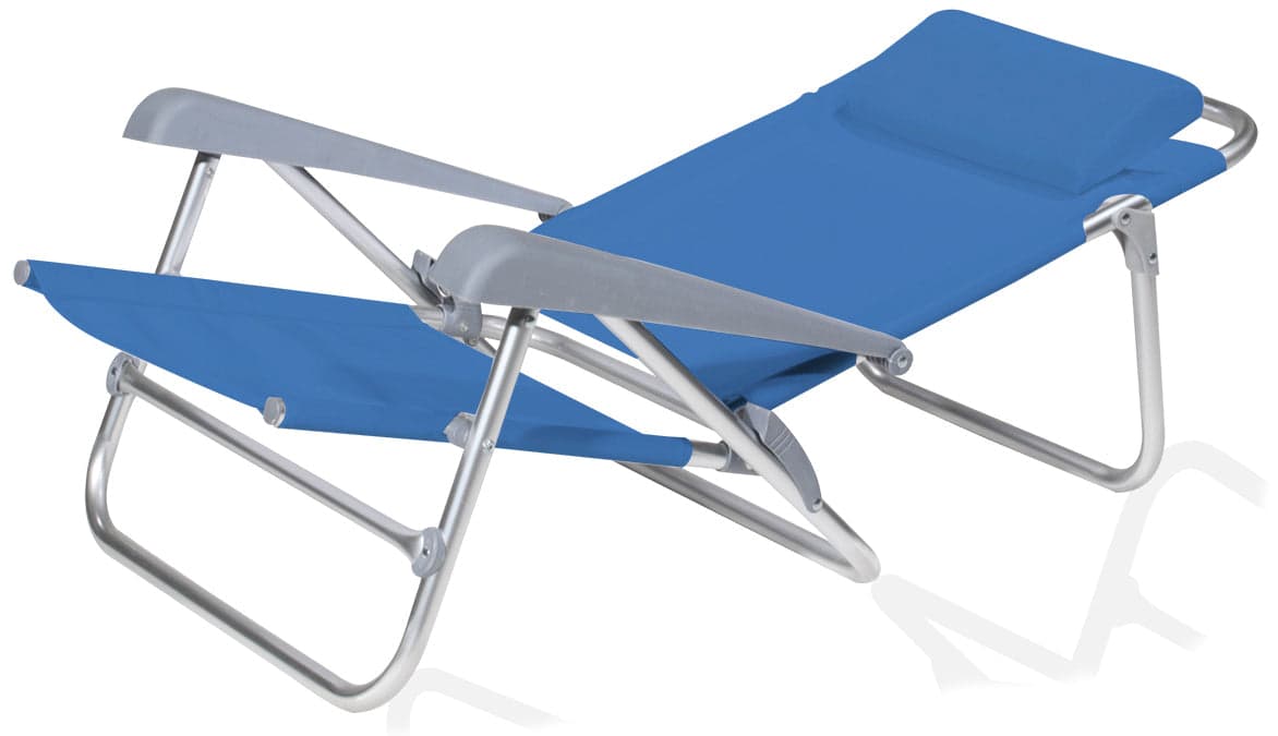 Spiaggina Pieghevole Reclinabile Cm 65 x 62X78 H Colore Blu