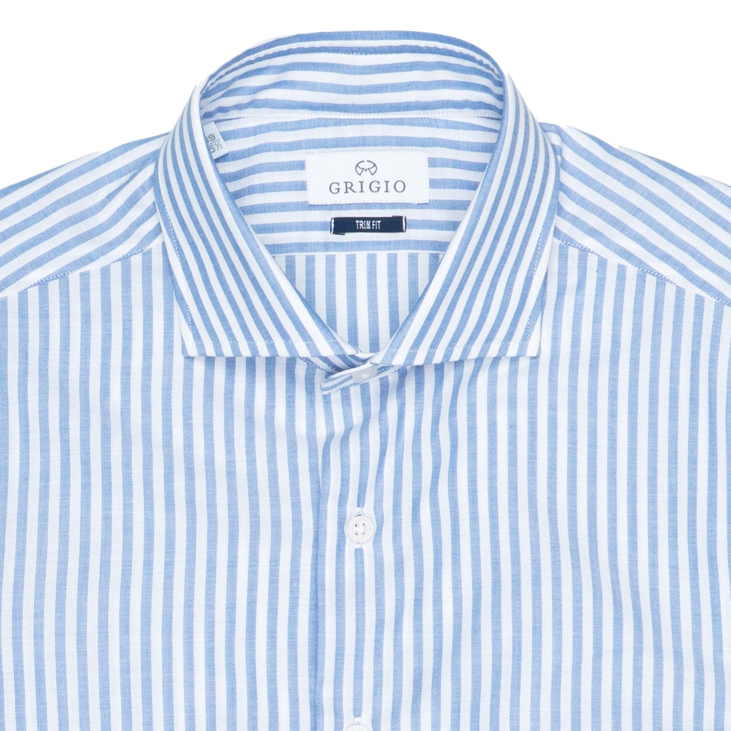 GRIGIO Camicia Uomo Grigio Camicia Riga Azzurra/Blu da uomo in Camicie casual Drestige - Casamassima, commercioVirtuoso.it