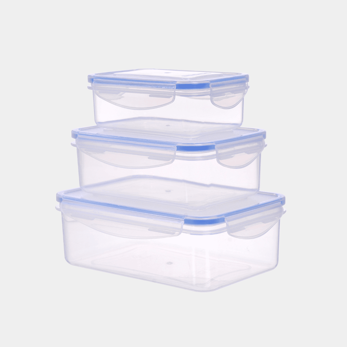 Contenitore Rettangolare In Plastica Set 'Superlock' Kit 3 Pezzi - Lt 0,24 / 0,5 / 1,0 - Ecoplast in Contenitori BricoGo - Marano di Napoli, commercioVirtuoso.it