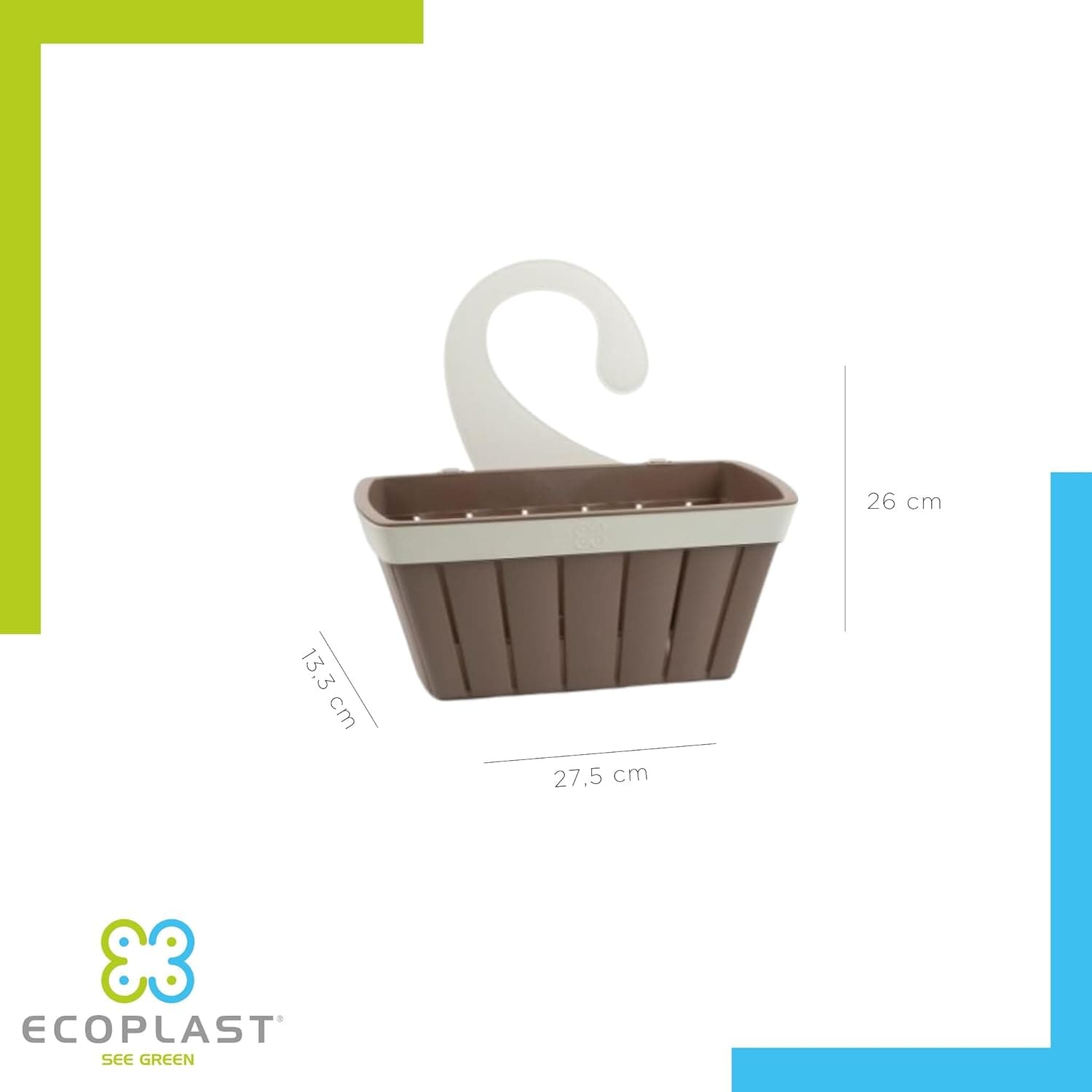 Cestello Appendibile Per Doccia 'Doga' Colore Bianco - Ecoplast in Mensole BricoGo - Marano di Napoli, commercioVirtuoso.it