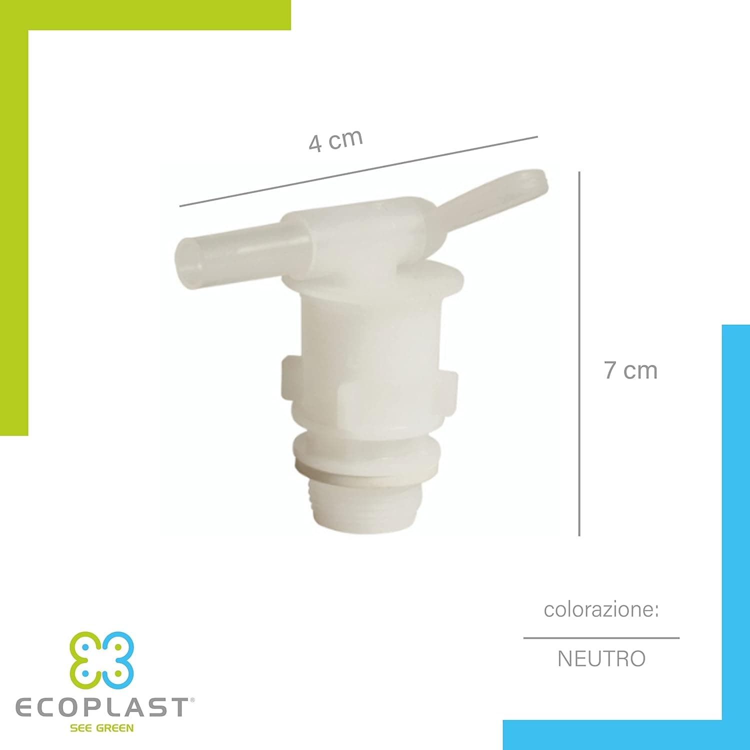 Rubinetto Per Taniche/Bidoni In Plastica - Att. 3/4 - Ecoplast in Rubinetti BricoGo - Marano di Napoli, commercioVirtuoso.it