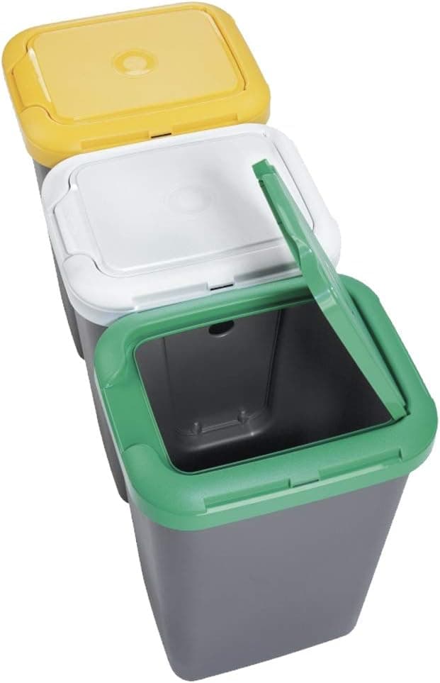 Pattumiera Raccolta Differenziata Set 'Trio' 25 Lt. Cm 78,5 X 32 X 47,4 - Tontarelli in Sistemi di contenitori per raccolta differenziata BricoGo - Marano di Napoli, commercioVirtuoso.it