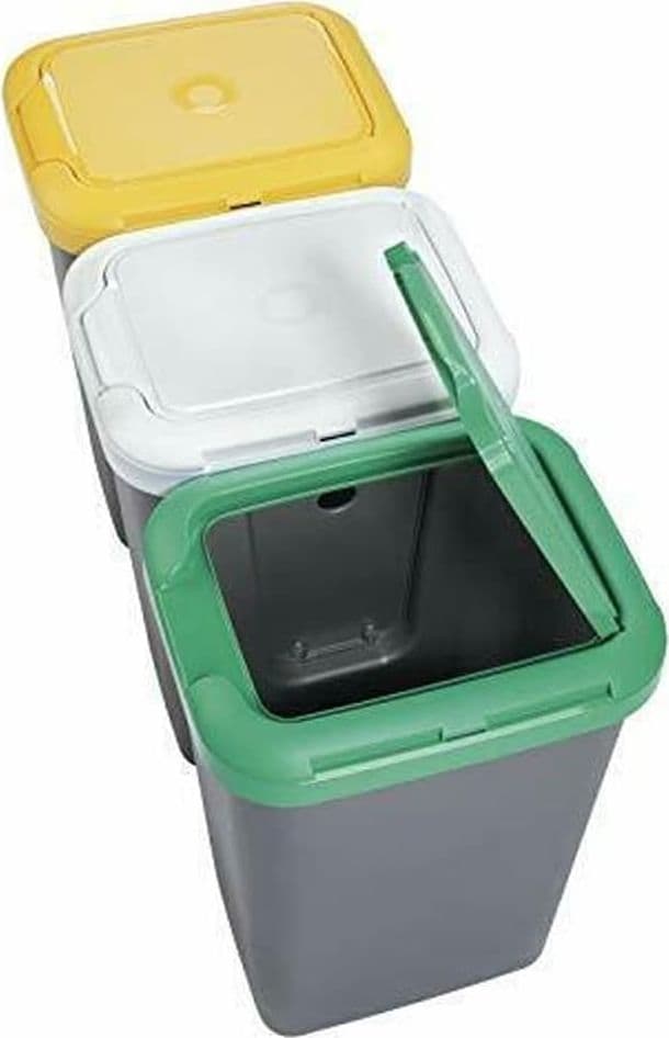Pattumiera Raccolta Differenziata Set 'Trio' 25 Lt. Cm 78,5 X 32 X 47,4 - Tontarelli in Sistemi di contenitori per raccolta differenziata BricoGo - Marano di Napoli, commercioVirtuoso.it