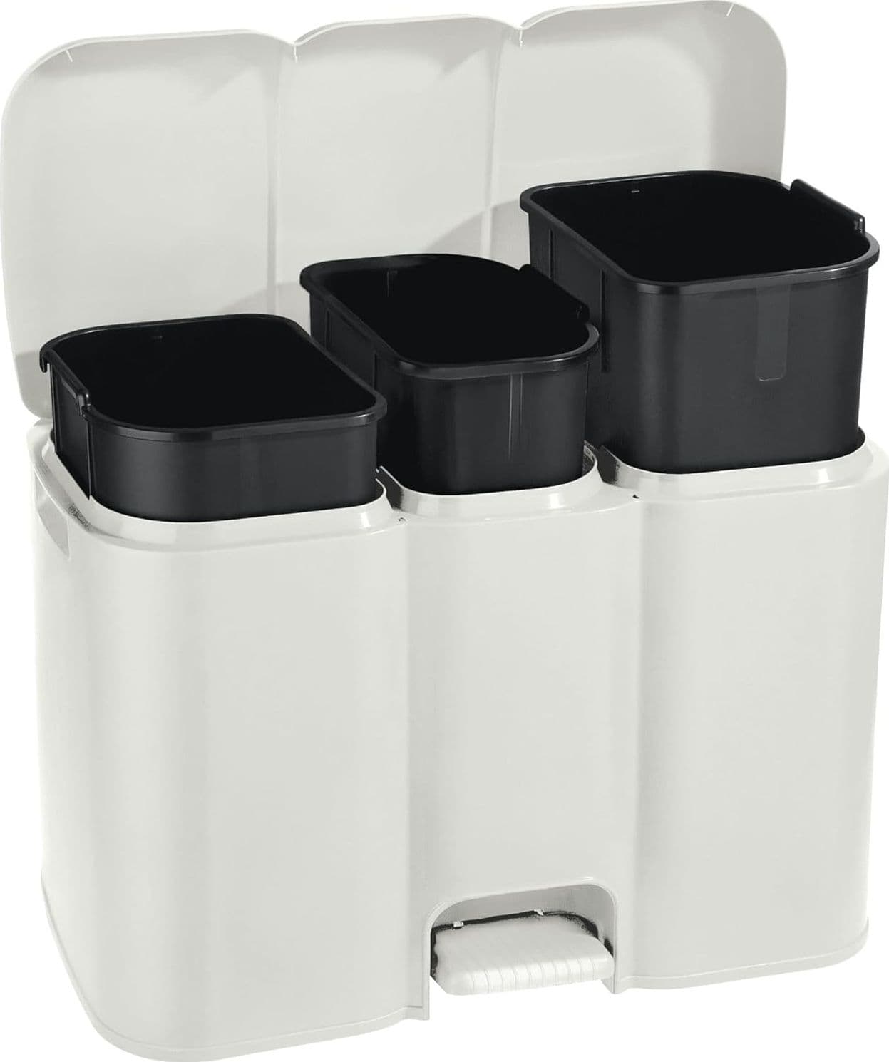 Pattumiera Differenziata Patty 3 Lt.13+8+13 Cm.58,5X32X41,5H. Lt.13+8+13 Panna Tontarelli in Pattumiere da cucina BricoGo - Marano di Napoli, commercioVirtuoso.it