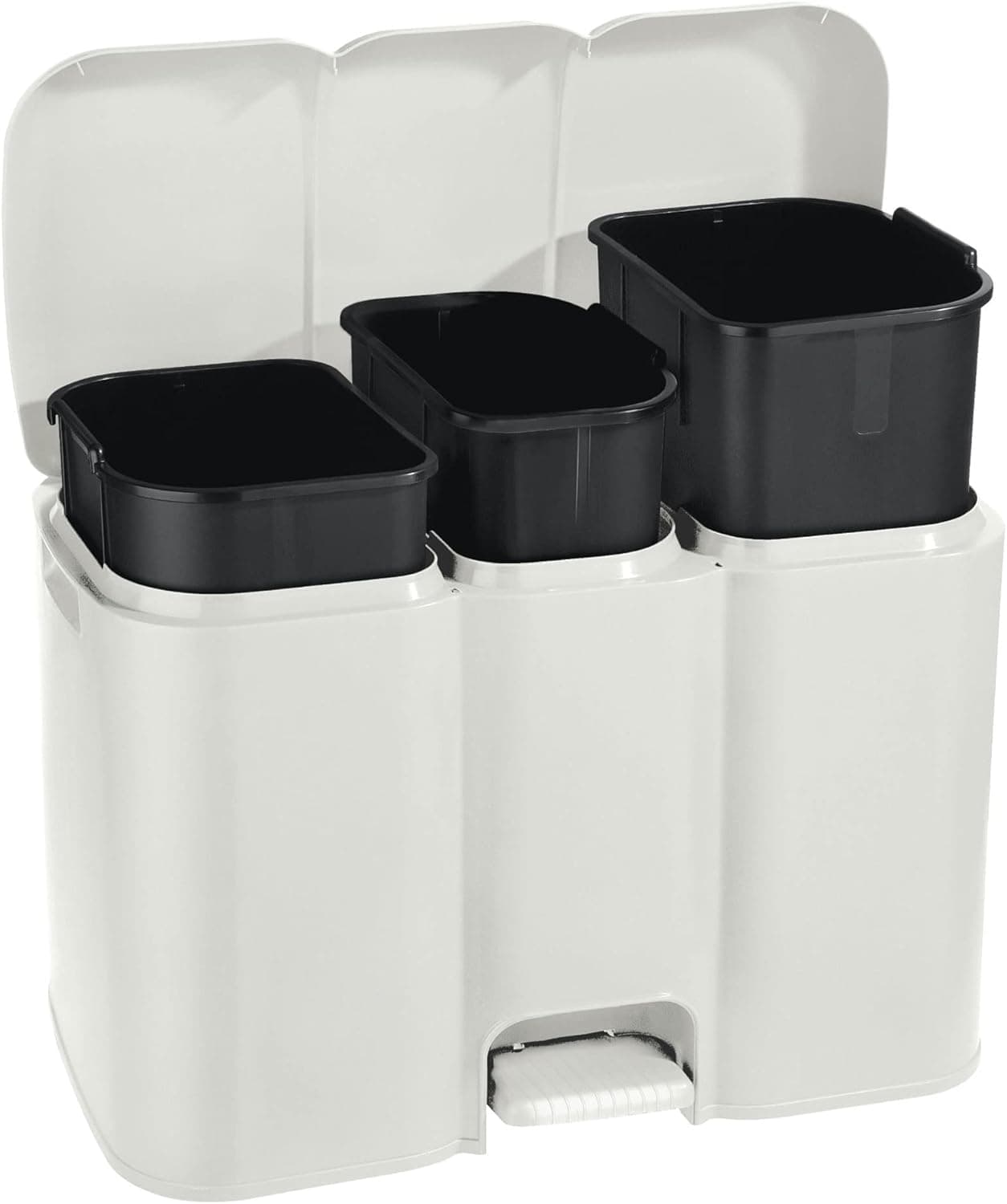 Pattumiera Differenziata Patty 3 Lt.13+8+13 Cm.58,5X32X41,5H. Lt.13+8+13 Panna Tontarelli in Pattumiere da cucina BricoGo - Marano di Napoli, commercioVirtuoso.it