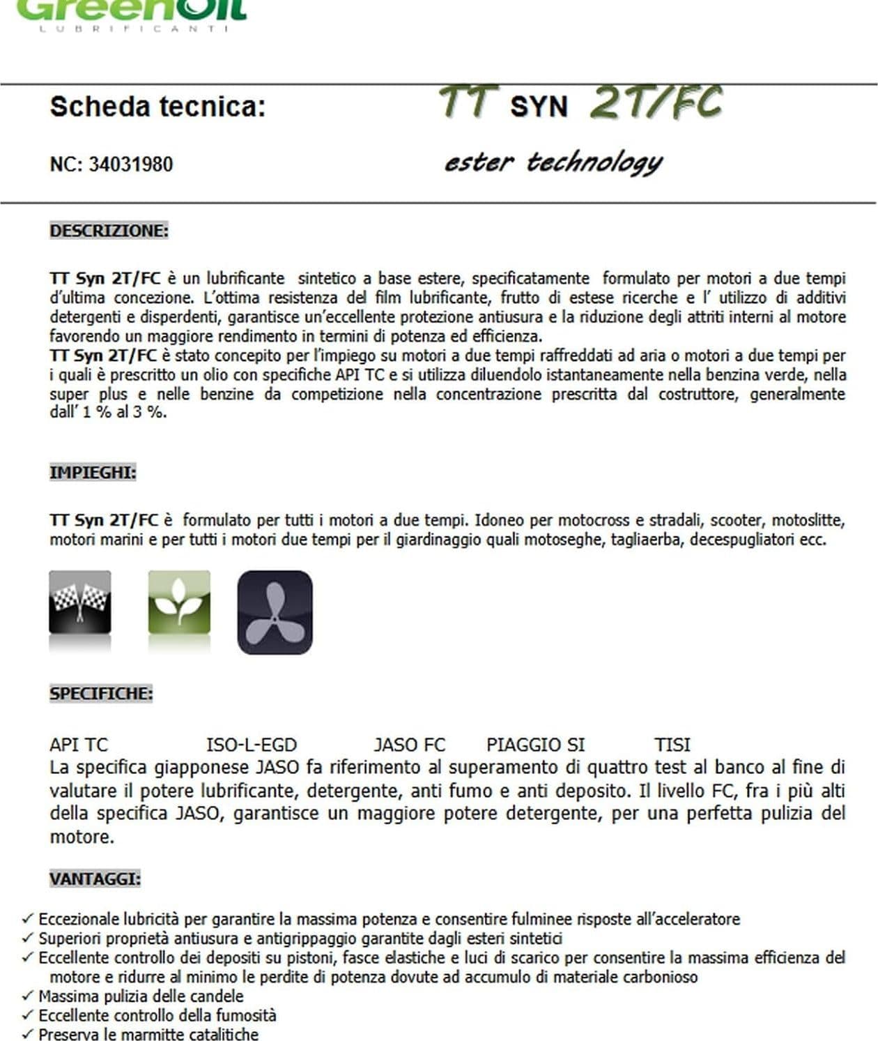 Olio Per Miscela 2 Tempi 100% Sintetico Better Due Synt 1 Lt Con Dosatore in Oli motore per moto BricoGo - Marano di Napoli, commercioVirtuoso.it