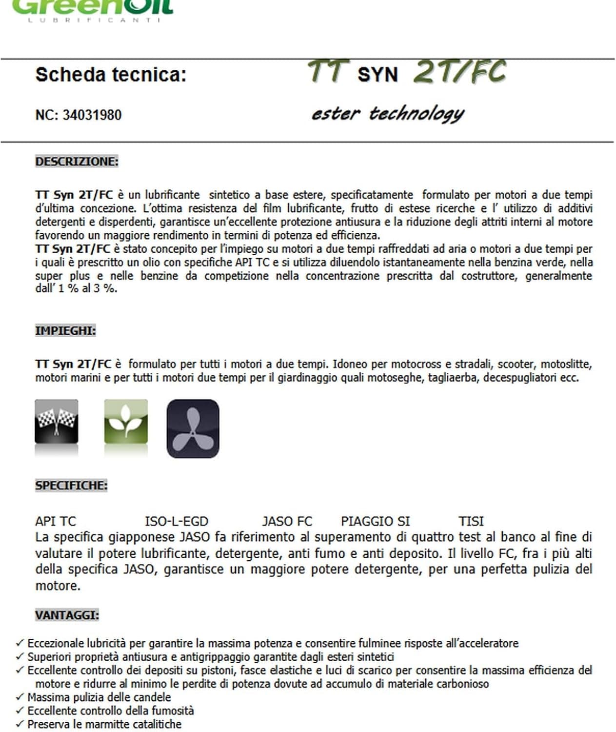 Olio Per Miscela 2 Tempi 100% Sintetico Better Due Synt 1 Lt Con Dosatore in Oli motore per moto BricoGo - Marano di Napoli, commercioVirtuoso.it