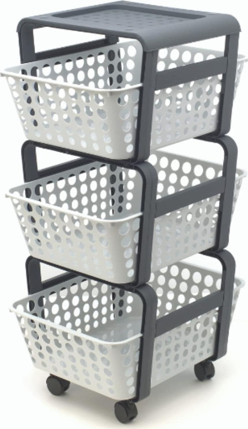 Carrello da Cucina con Cestelli Col. Ghiaccio Ecoplast Modula