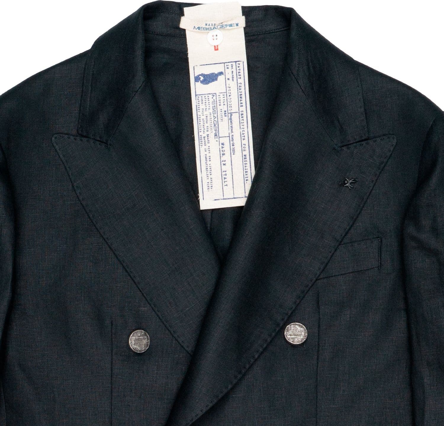 MESSAGERIE Giacca Doppio Petto Uomo Messagerie Leon Nero da uomo in Blazer Drestige - Casamassima, commercioVirtuoso.it