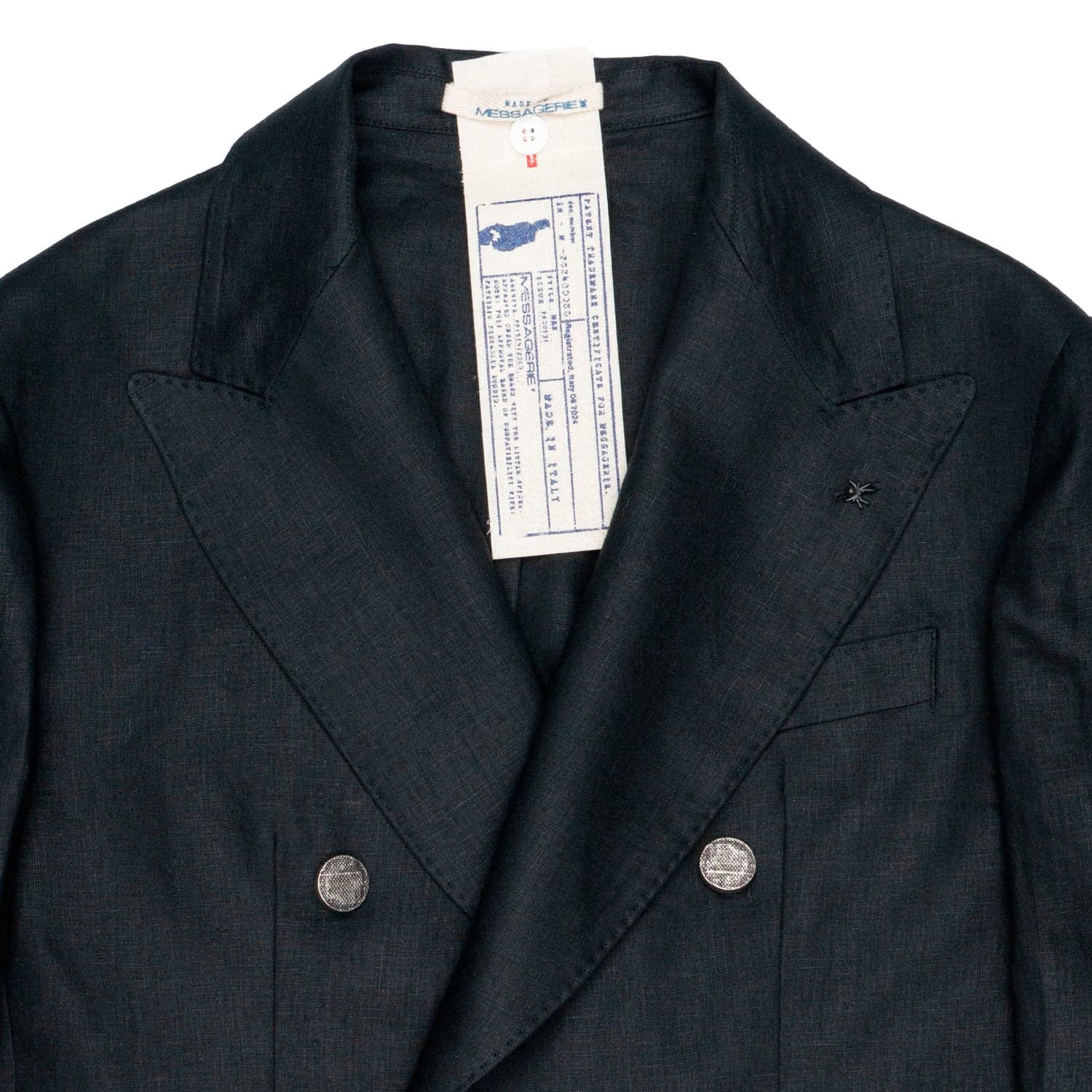MESSAGERIE Giacca Doppio Petto Uomo Messagerie Leon Nero da uomo in Blazer Drestige - Casamassima, commercioVirtuoso.it