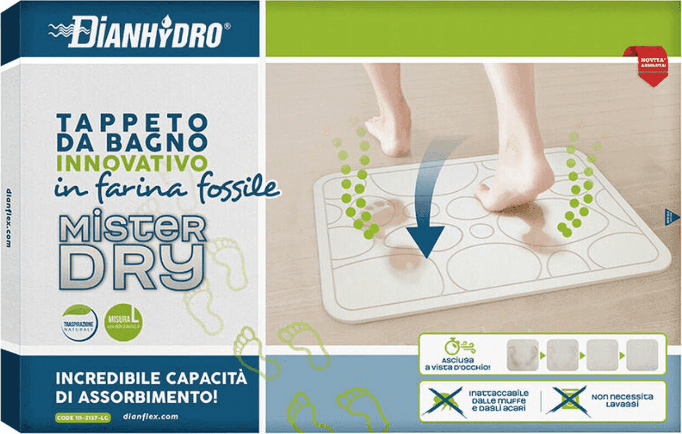 Tappetino Da Bagno Mr Dry Fantasie Bolle- Cm. 60 X 39 - H. 0.9- Dhimp- Pezzi 1 in Tappetini per il bagno BricoGo - Marano di Napoli, commercioVirtuoso.it