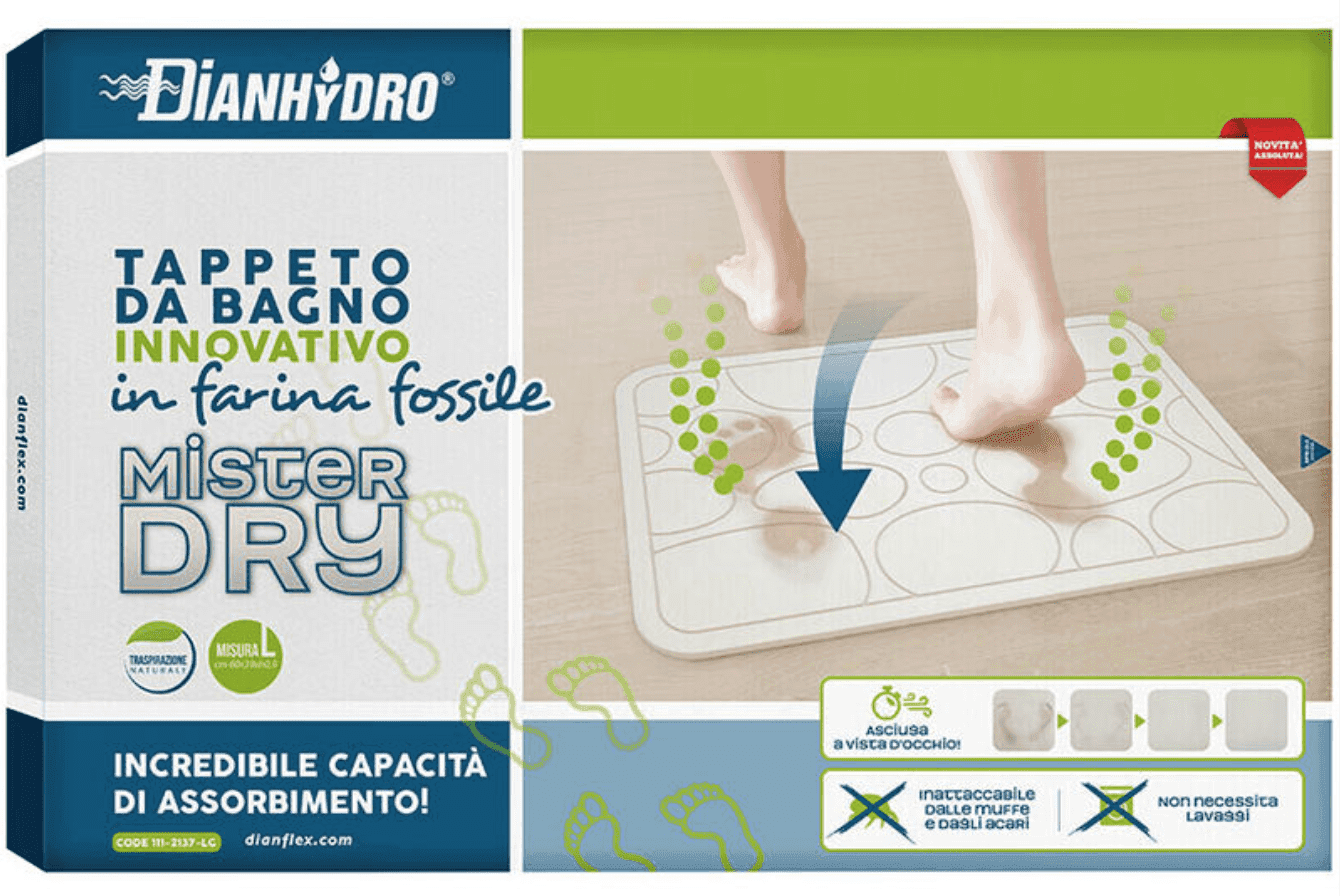 Tappetino Da Bagno Mr Dry Fantasie Bolle- Cm. 60 X 39 - H. 0.9- Dhimp- Pezzi 1 in Tappetini per il bagno BricoGo - Marano di Napoli, commercioVirtuoso.it
