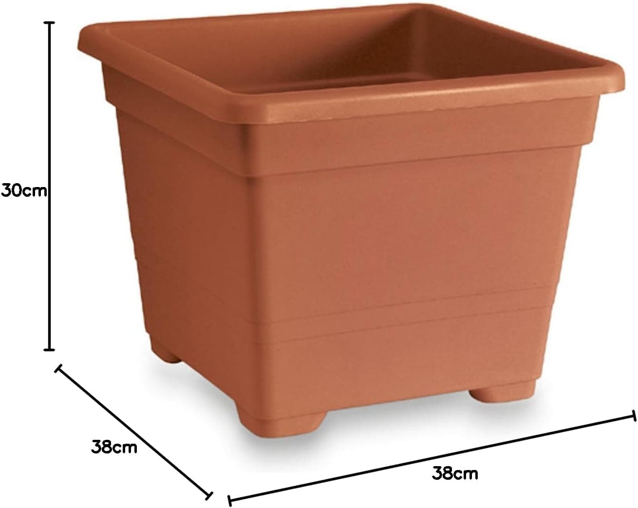 Vaso Quadrato Cm 38X38X30H in Vasi tradizionali BricoGo - Marano di Napoli, commercioVirtuoso.it