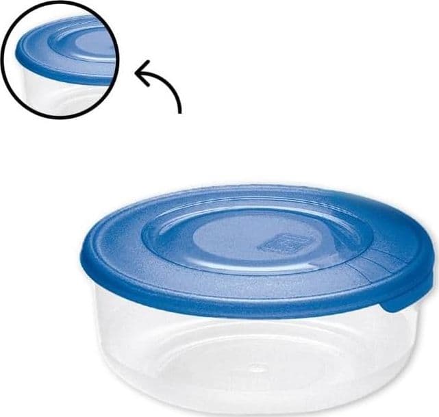 Contenitore Tondo In Plastica Set 'Frigo Box' Coperchio Acqua Trasparente - Tontarelli in Set di contenitori per alimenti BricoGo - Marano di Napoli, commercioVirtuoso.it