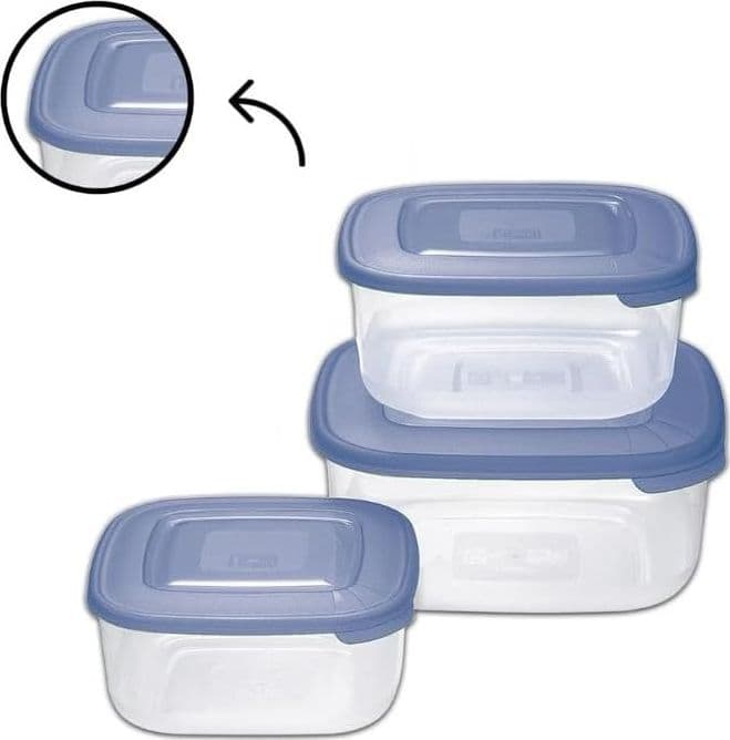 Contenitore Quadro In Plastica Set 'Frigo Box' Nuvola - Tontarelli in Contenitori BricoGo - Marano di Napoli, commercioVirtuoso.it