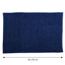 Tappeto Antiscivolo Da Bagno Ciniglia 40X60 Cm- Blu- Spire- Pezzi 1 in Tappetini per il bagno BricoGo - Marano di Napoli, commercioVirtuoso.it