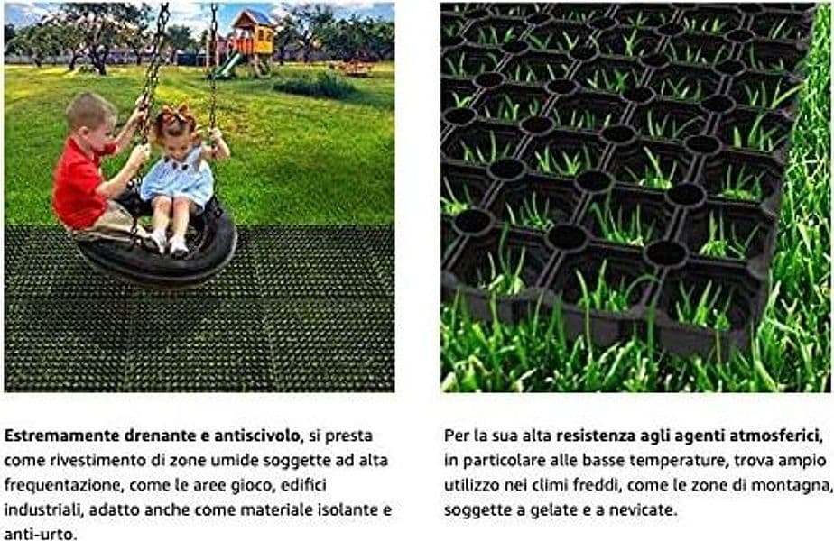 Zerbino Modulare Nido D’Ape In Gomma Nera Antiscivolo Misura 50 X 100 Cm in Zerbini BricoGo - Marano di Napoli, commercioVirtuoso.it