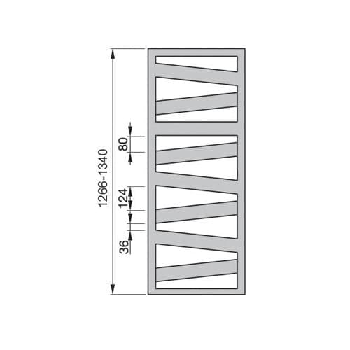 Termoarredo Zehnder Ribbon H. 1266- Bianco Largh. Cm 50- Zehnd- Pezzi 1 in Radiatori BricoGo - Marano di Napoli, commercioVirtuoso.it