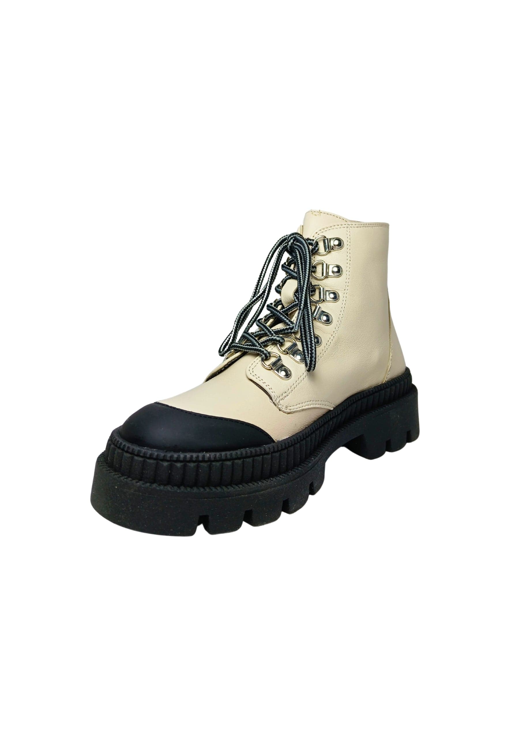 FABBRICA DEI COLLI Scarpe Donna Fabbrica Dei Colli Anfibi in pelle nero/conchiglia-Chiusura con lacci da donna in Stivali Drestige - Casamassima, commercioVirtuoso.it