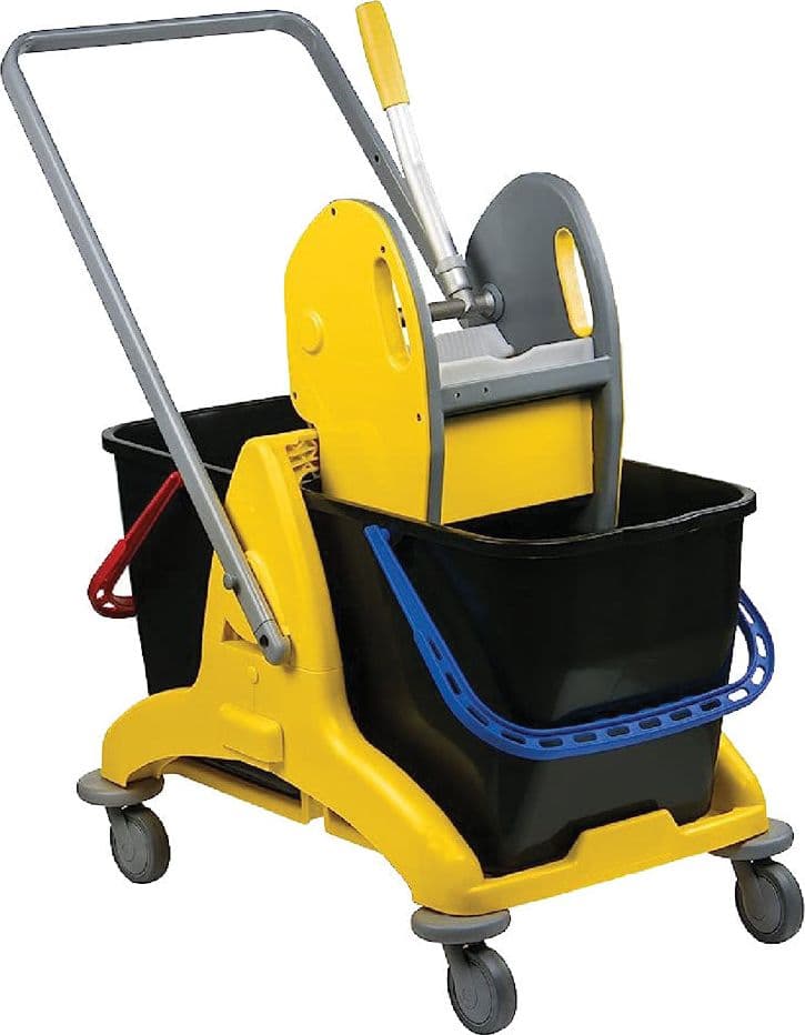 Carrello Multiuso Doppia Vasca 2 Vasche da 25 lt Ciascuna
