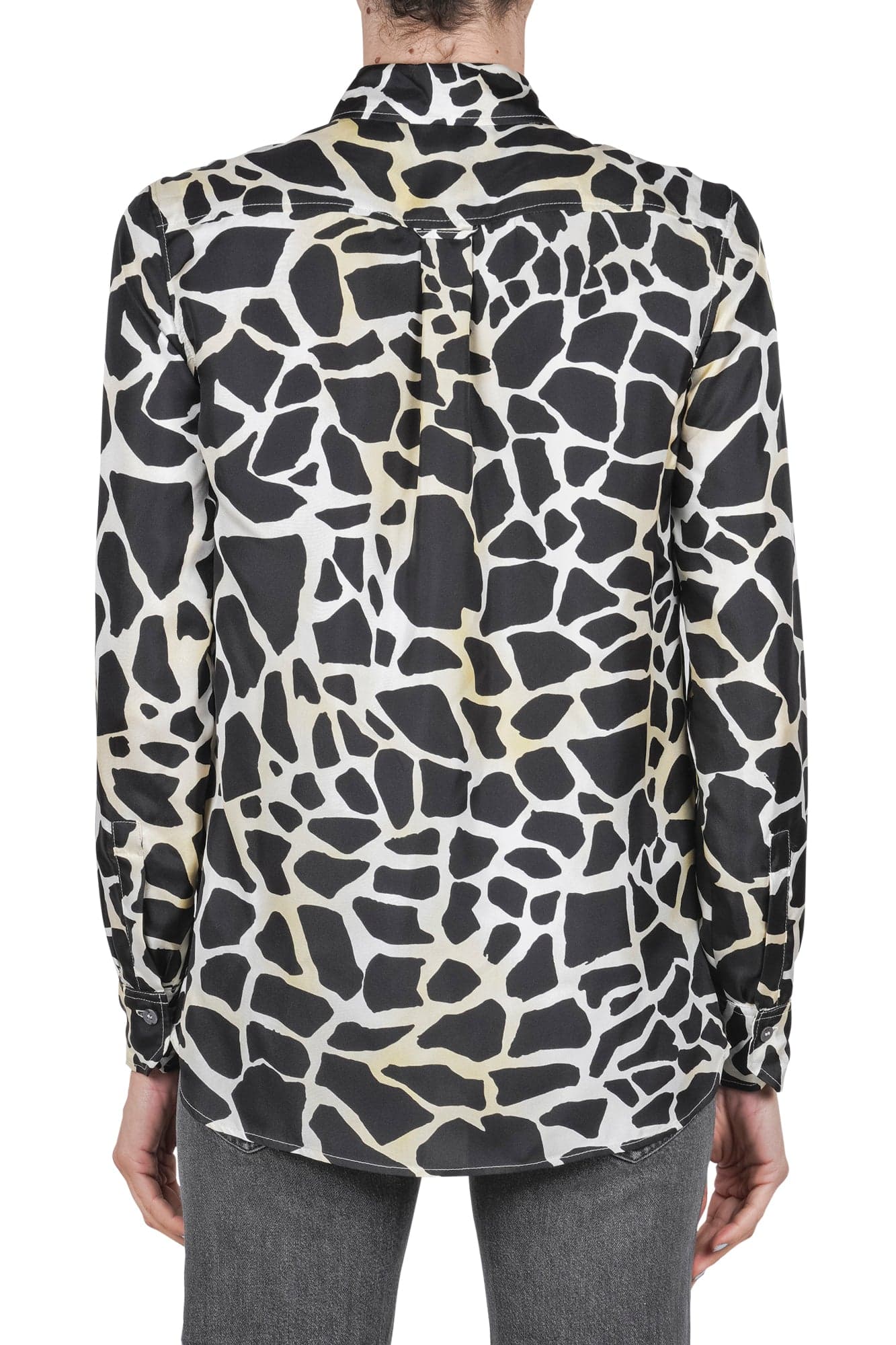 MALIPARMI Maliparmi - Camicia - 460728 - Nero/Giallo da donna in Bluse e camicie Drestige - Casamassima, commercioVirtuoso.it