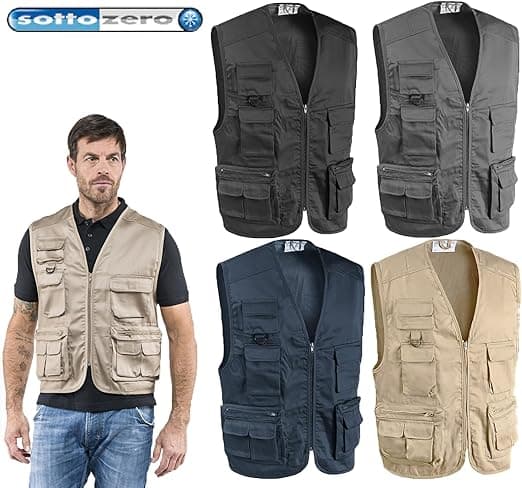 Gilet Da Lavoro Star Blu Navy Xl Multitasche Smanicato Cotone Poliestere Magazziniere in Gilet BricoGo - Marano di Napoli, commercioVirtuoso.it