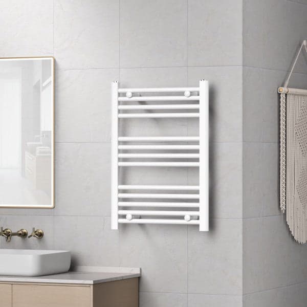 Radiatore Termoarredo Scaldasalviette Bianco Con Tubolari Ø25Mm Modello Elvia - Mm 1230X550 Watt 633 Int.500 - Mam in Radiatori BricoGo - Marano di Napoli, commercioVirtuoso.it