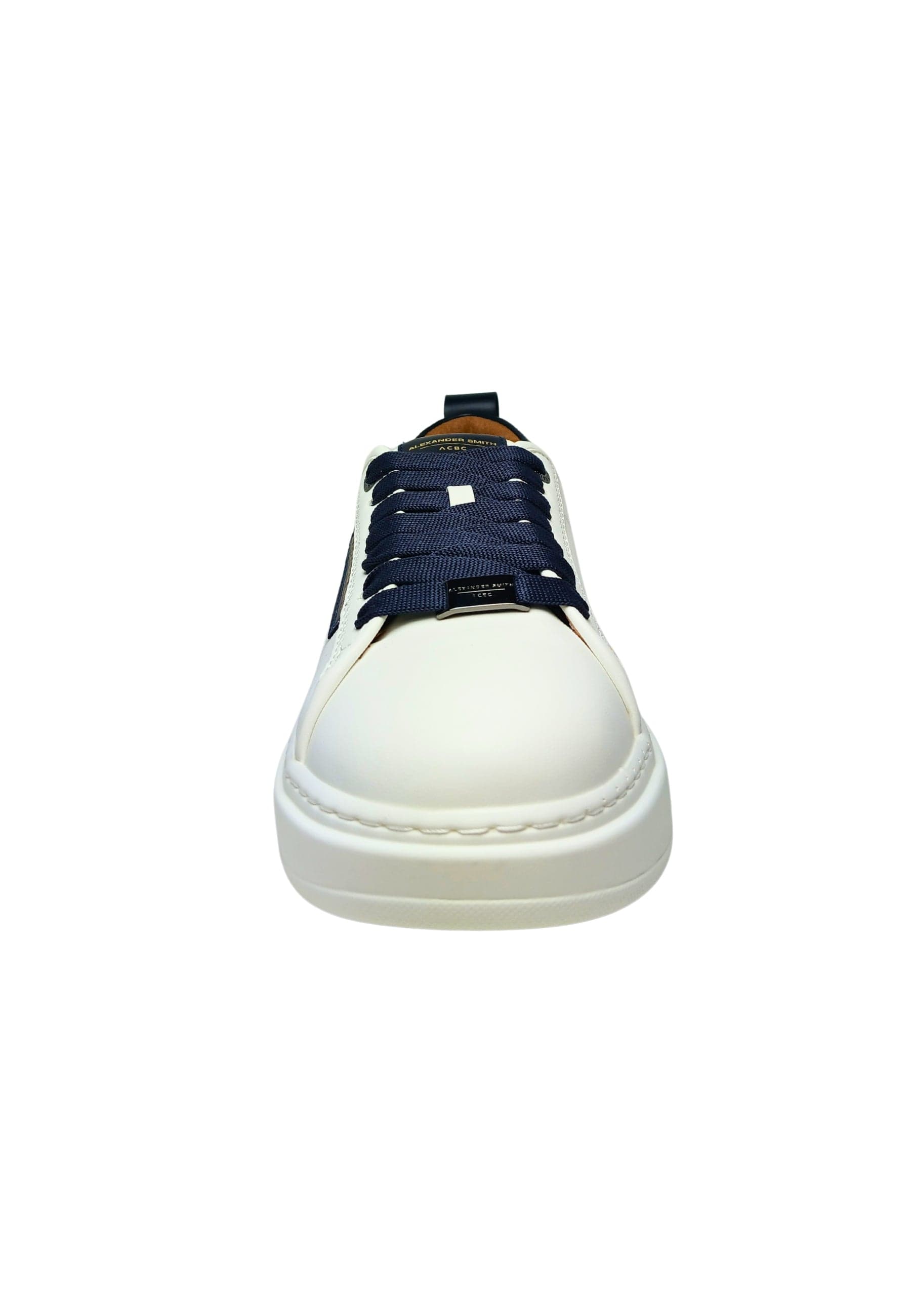 ALEXANDER SMITH Scarpe Uomo Alexander Smith Sneakers Eco-Wembley Man, White Blue da uomo in Sneaker casual Drestige - Casamassima, commercioVirtuoso.it