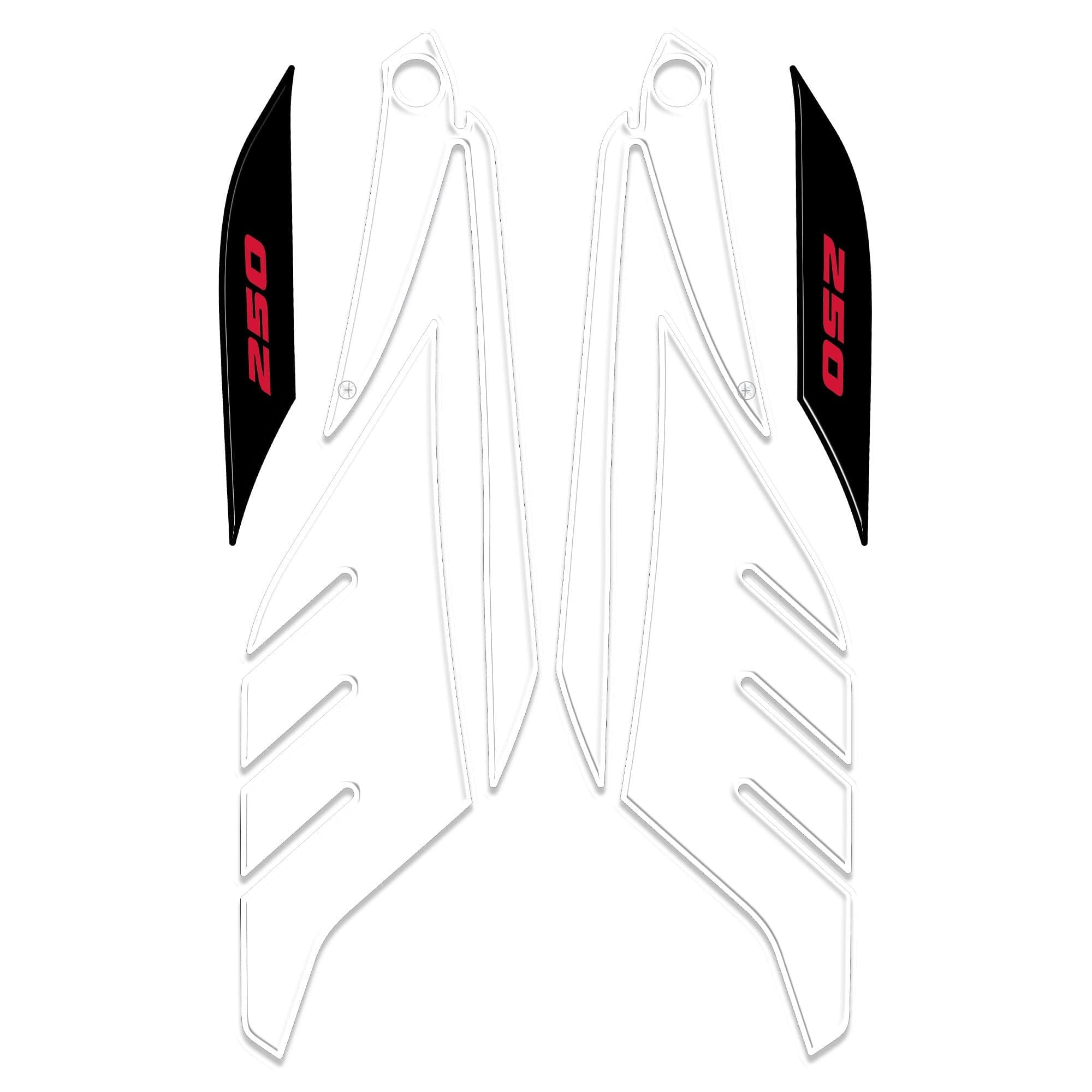Adesivi gel 3D protezioni boomerang compatibili con Yamaha Xmax 250 2014-2016 in Decalcomanie adesivi e magneti LabelBike - Bibbiano, commercioVirtuoso.it