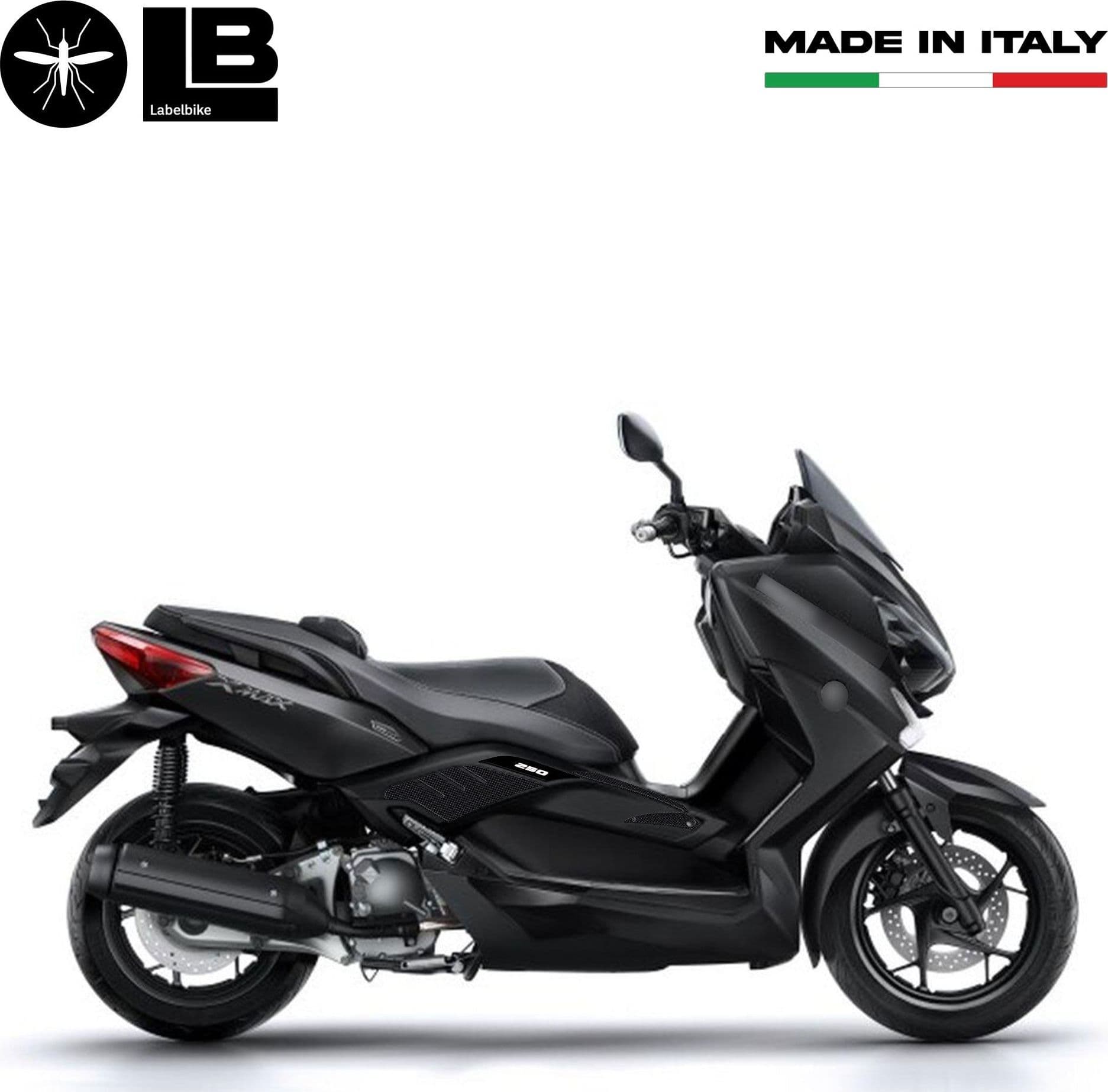 Adesivi gel 3D protezioni boomerang compatibili con Yamaha Xmax 250 2014-2016 in Decalcomanie adesivi e magneti LabelBike - Bibbiano, commercioVirtuoso.it