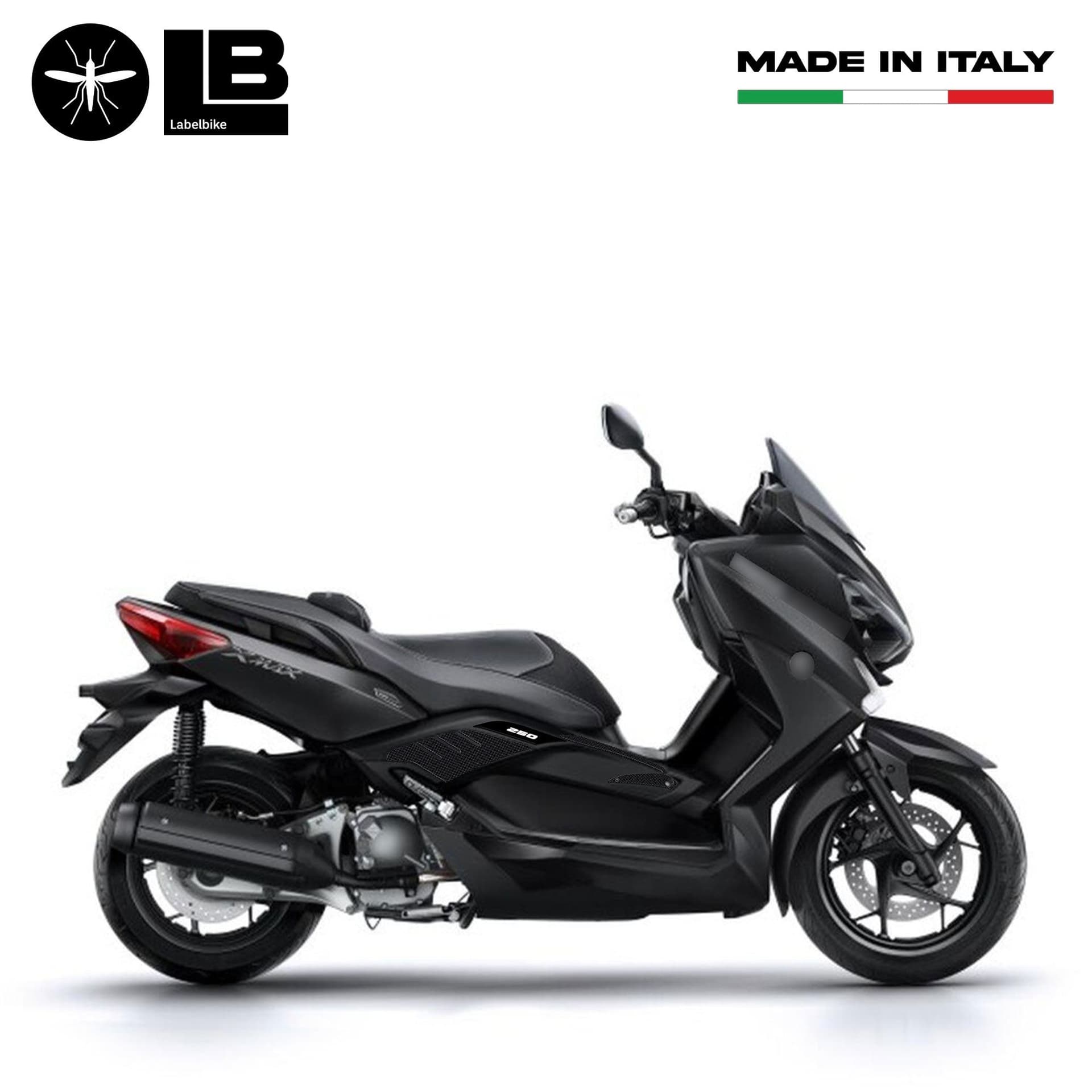 Adesivi gel 3D protezioni boomerang compatibili con Yamaha Xmax 250 2014-2016 in Decalcomanie adesivi e magneti LabelBike - Bibbiano, commercioVirtuoso.it
