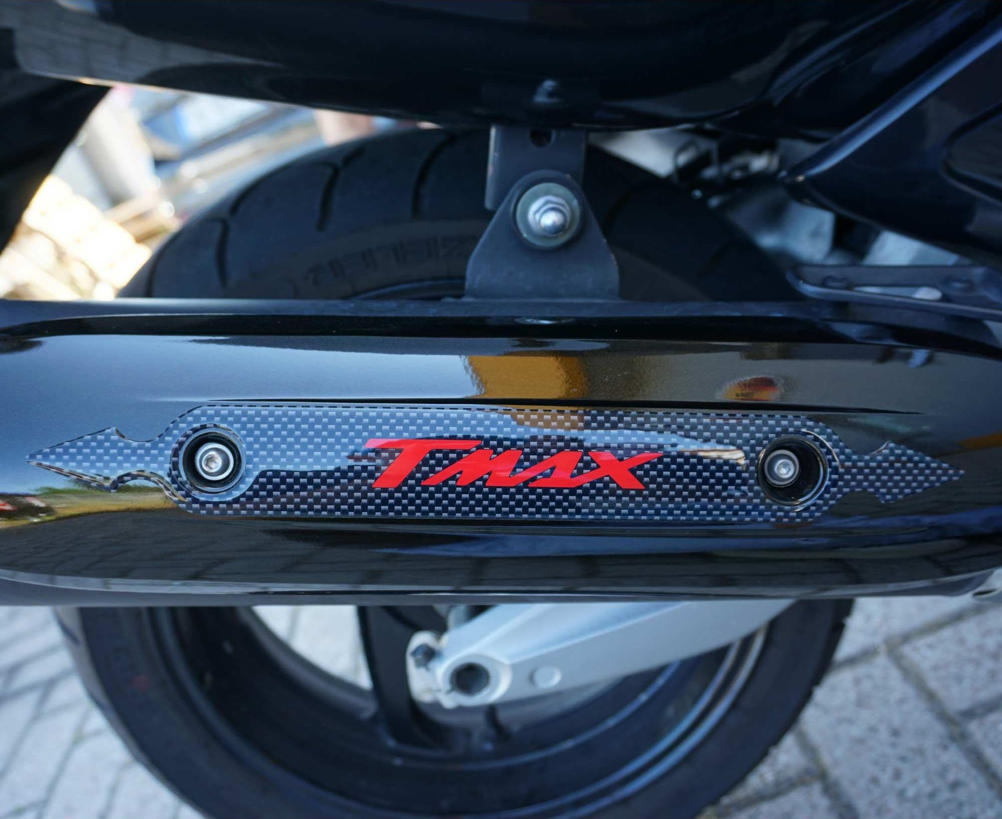 ADESIVO 3D PROTEZIONE MARMITTA TMAX 500-530 SCARICO per YAMAHA T MAX 2008-2016 in Decalcomanie adesivi e magneti LabelBike - Bibbiano, commercioVirtuoso.it
