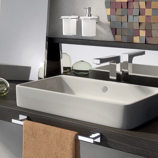 Porta Salviette Da Parete In Acciiao Inox Modello Atena - Dim. Cm (Lxpxh): 60X5,6X3,5 - Cromato - Gdy in Portasciugamani da parete BricoGo - Marano di Napoli, commercioVirtuoso.it